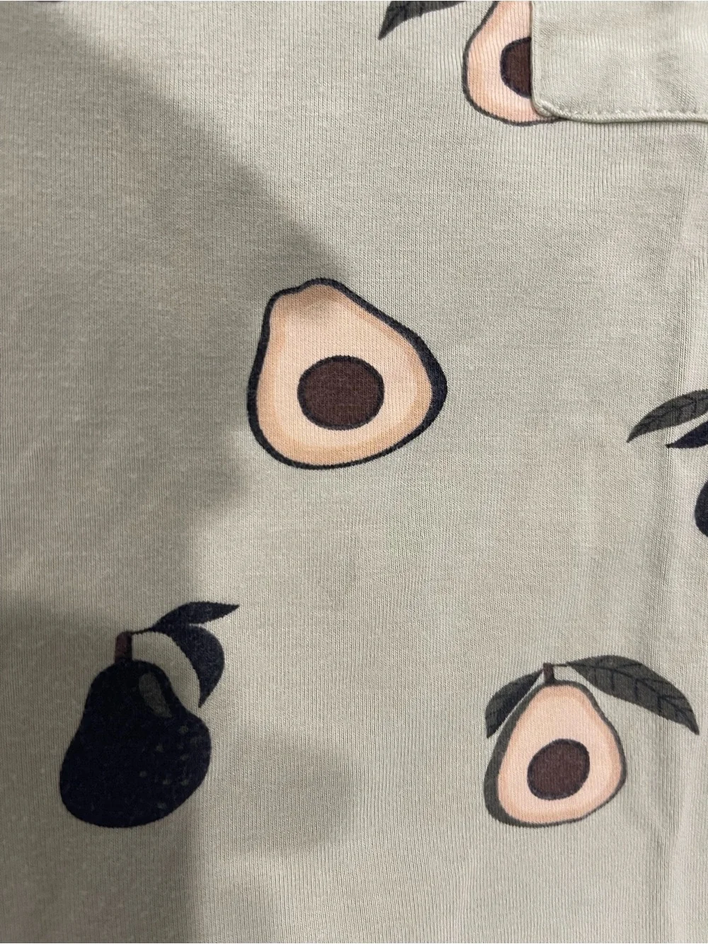 Kyte Baby Avacado Short Sleeve Pajamas. Size 2T
